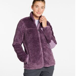 LL Bean Hi Pile zip up fleece